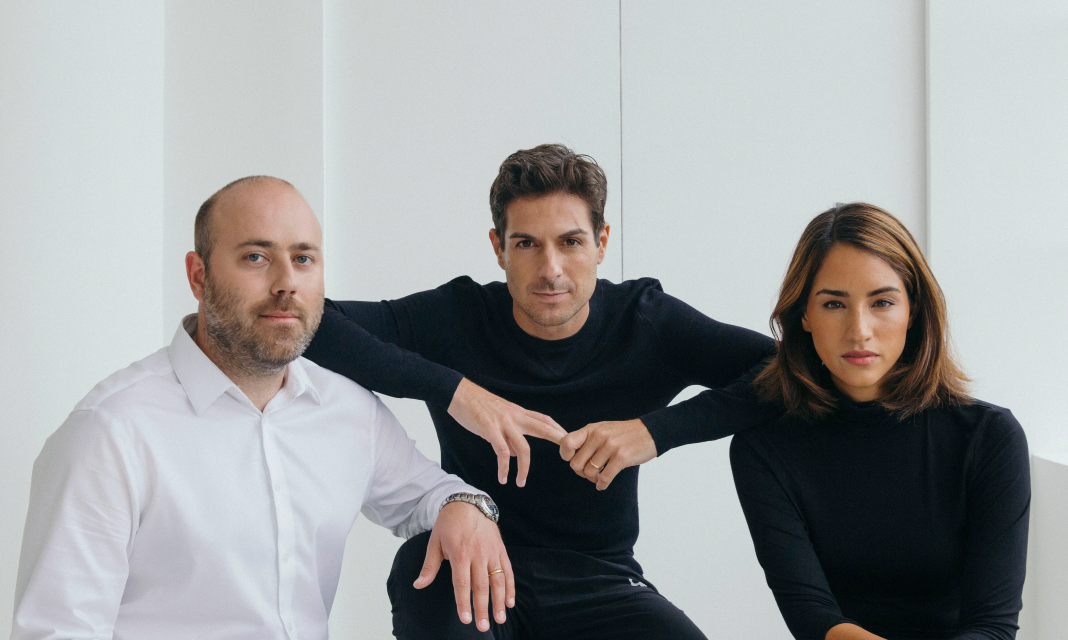 A photo of Eight Sleep co-founders Massimo Andreasi Bassi, Matteo Franceschetti, and Alexandra Zatarain